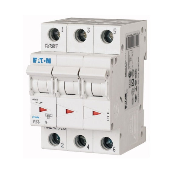 PLS6-C6/3-MW Interruptor termomagnético 3 Polos AC