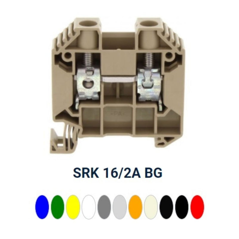 SRK 16/2A Clema de paso 16mm